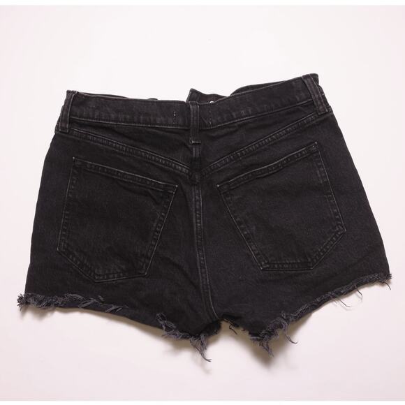 Abercrombie & Fitch Pants - Abercrombie & Fitch The Mom short high rise Black Denim Cutoff Short Size 27/4